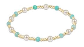 Woman's eNewton | Pearl Sincerity Gemstone Bracelet | Amazonite & Pearl