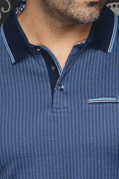 Men's Au Noir | Polo Shirt Mayberry | Blue