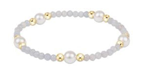 Woman's eNewton | Purpose Pearl 6mm Gem Bracelet | Aquamarine