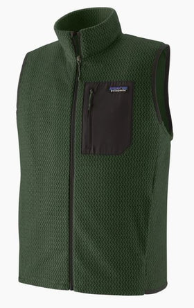 Men's Patagonia | R1® Air Fleece Vest | Treeline Green