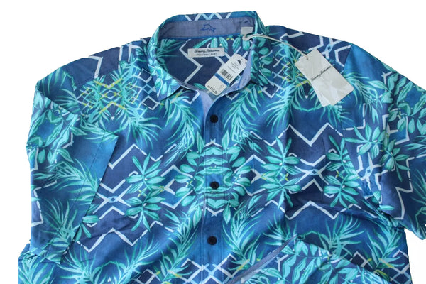 Men's Tommy Bahama | Camp Shirt Coconut Point Palm Terrace | Blue Muse