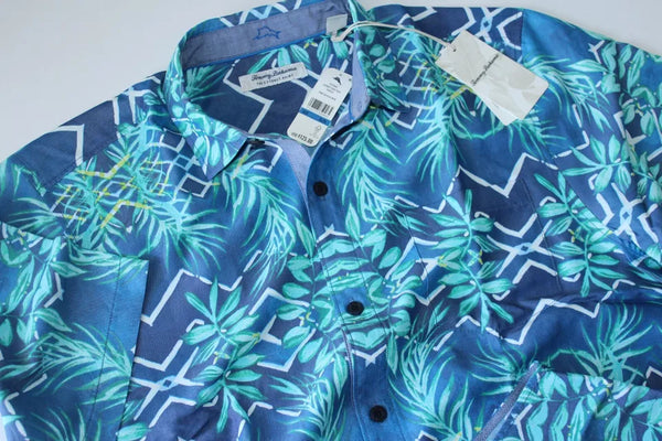 Men's Tommy Bahama | Camp Shirt Coconut Point Palm Terrace | Blue Muse