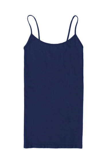 Women's Sugar Lips | Long Seamless Camisole with Thin Straps | Navy