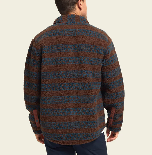Men's Howler Bros | Allegheny Fleece Overshirt | Hanko Strip: Mink Brown