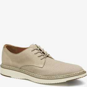 Men's Johnston & Murphy | Upton Perforated Plain Toe | Taupe Nubuck