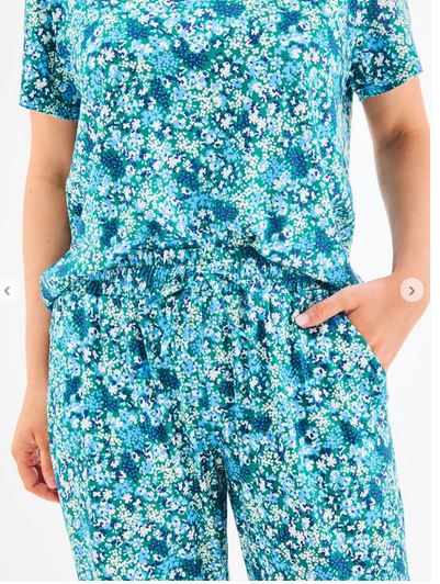 Women's Mary Square | Alli Pajama Set | Day Dreaming Blue