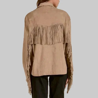 Women's Elan | Fringe Jacket | Sand