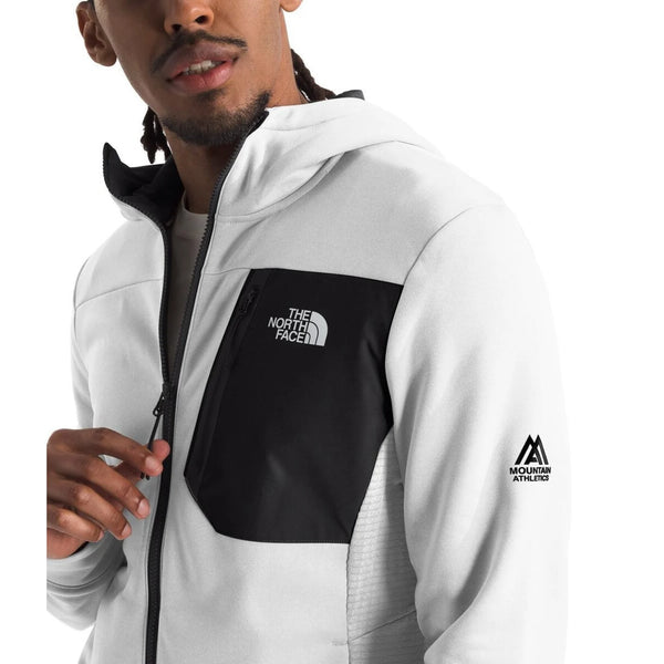 Men's The North Face |  Mountain Athletics Fleece Full-Zip Jacket |  White/Black