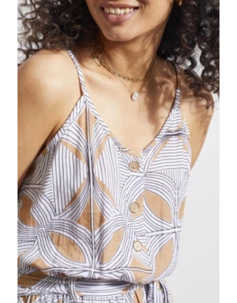 Women's Tribal Jeans | All Cotton Travel Jumpsuit | Caramel