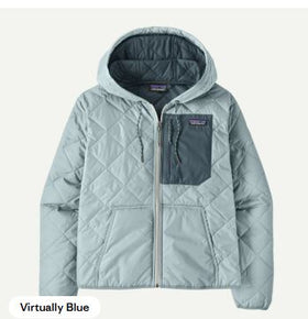 Women's Patagonia | Diamond Quilted Bomber Hoody | Virtually Blue