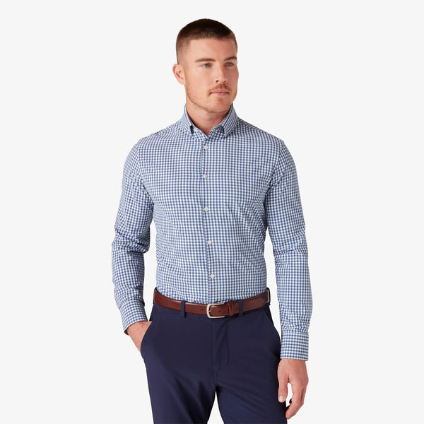 Men's Mizzen + Main | Leeward Trim Long Sleeve | Costal Fjord Alamo Gingham