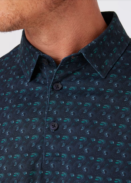 Men's Mizzen + Main | Versa Polo | Navy Golf Swing