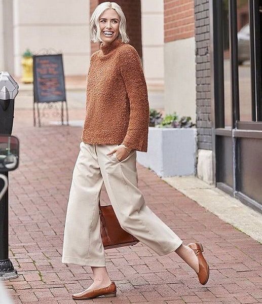 Women's Dansko | Kira Leather Slip On Loafers | Aniline Calf Luggage