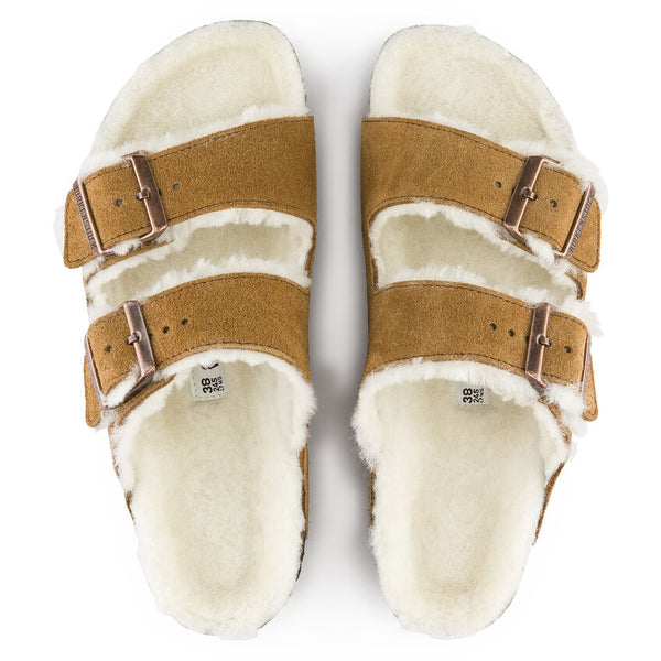 Women's Birkenstock | Arizona Fur Sandal | Mink