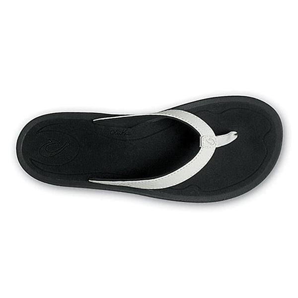 Women's OluKai | Kulapa Kai Beach Sandal | White Black