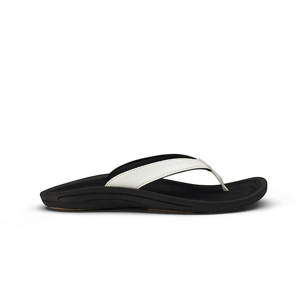 Women's OluKai | Kulapa Kai Beach Sandal | White Black