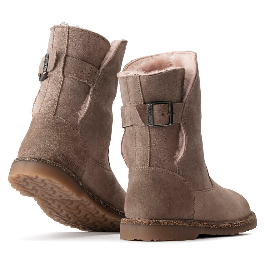 uppsala shearling suede leather graphite