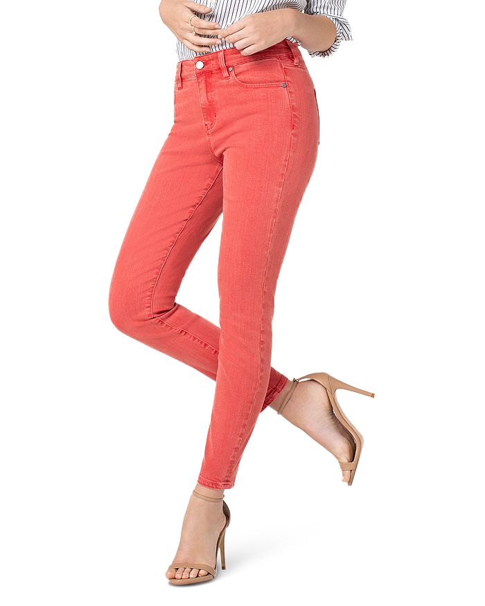 Red High Waist Jeans 