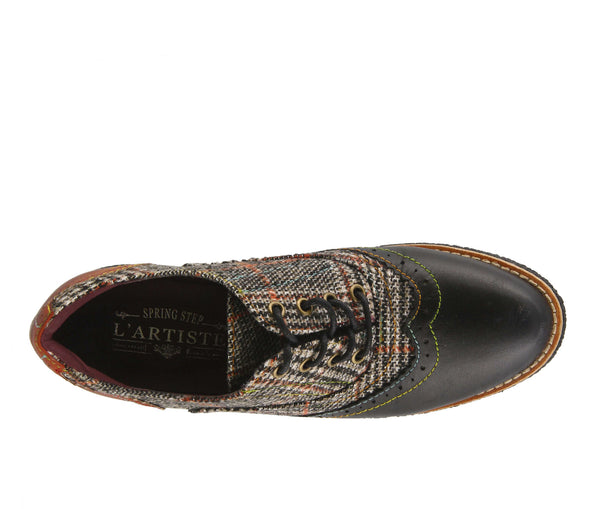 Women's L'Artiste | Muggiasti Updated Oxford Shoe | Black