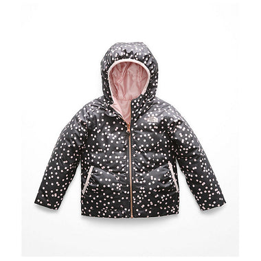 Kids' The North Face | Reversible Perrito Insulated Jacket | Pink Grey Confetti Print