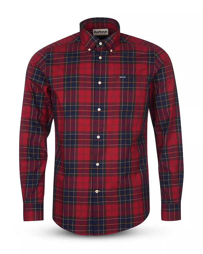 Barbour red deals check shirt