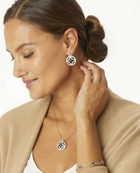 Women's Brighton | Toledo Alto Noir Post Drop Earrings | Silver