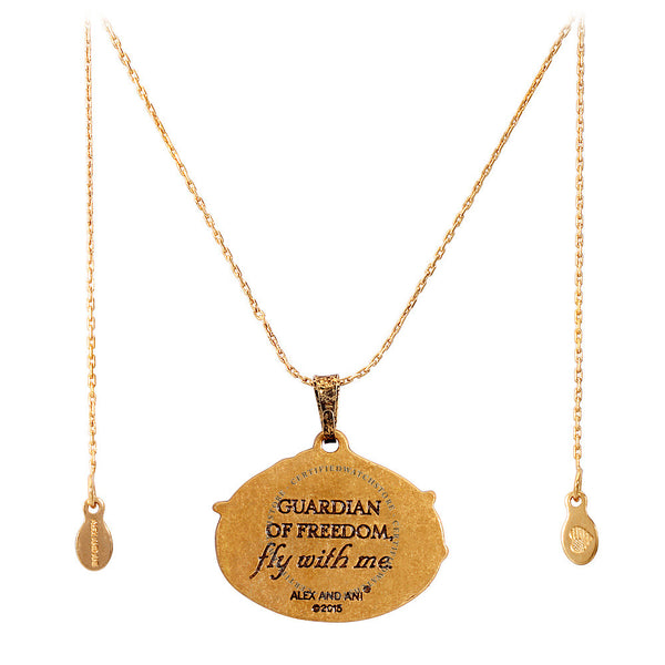 Women's Alex And Ani | Guardian of Freedom Slider Necklace | R Gold