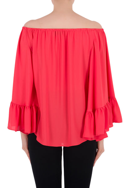 Women's Joseph Ribkoff | Flamingo Style Off Shoulder Top | Coral