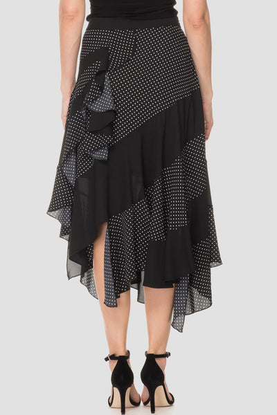 Women's Joseph Ribkoff | Ruffled Flouce Skirt | Black/White