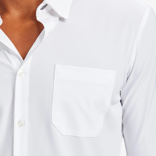 Men's Mizzen + Main | Leeward Trim Dress Shirt | White Solid