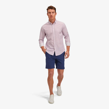 Men's Mizzen + Main | Leeward Trim No Tuck Long Sleeve | Pink Floral Print