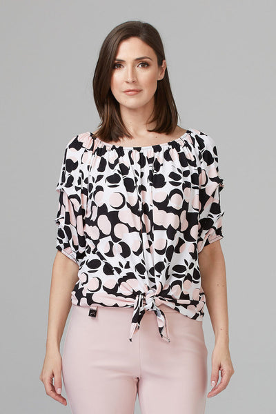 Women's Joseph Ribkoff | Off the Shoulder Top | Vanilla and Black