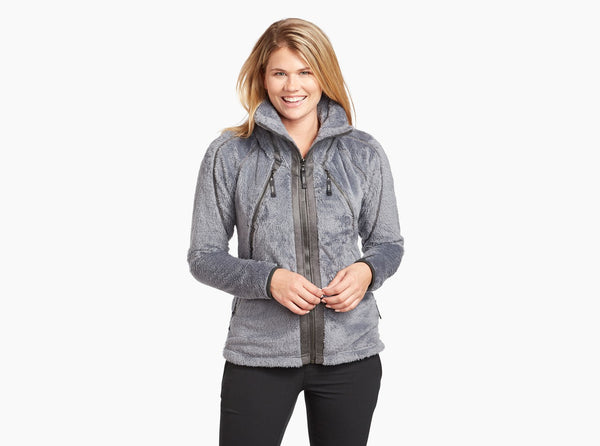Women's Kuhl | Soft Plush Italian Fleece Flight Jacket | Flint