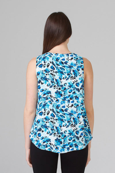 Women's Joseph Ribkoff | Sleeveless Watercolour Blouse | Blue