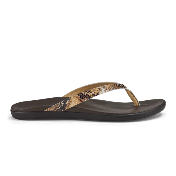 Women's Olukai | Ho'opio Beach Sandal | Tan Mo'o