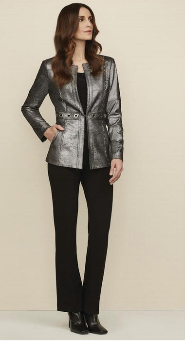 Women's Joseph Ribkoff | Silver Metallic Jacket | Silver