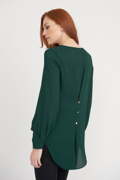 Women's Joseph Ribkoff | Breezy Pleated Accent Top | Pine