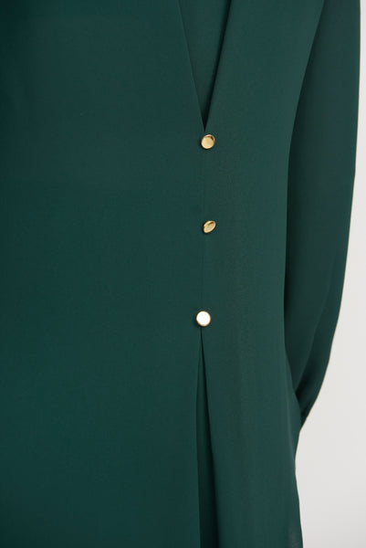 Women's Joseph Ribkoff | Breezy Pleated Accent Top | Pine