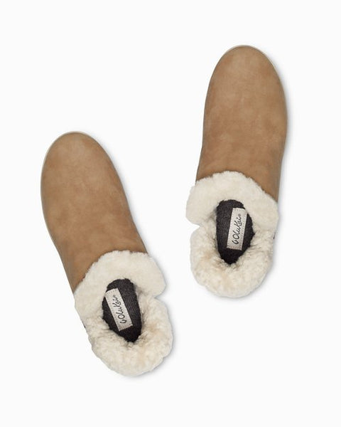 Women's Olukai | Malua Hulu Shearling Slipper Bootie | Tan