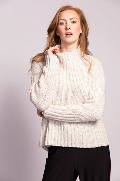 Women's Habitat Liv | Snow Bunny Funnel Neck Sweater | Winter White