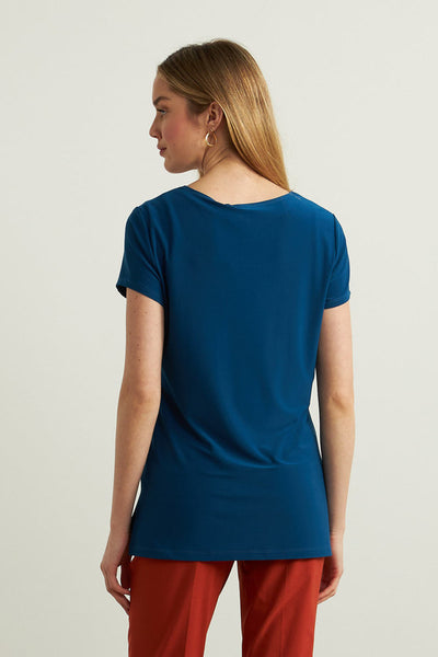 Women's Joseph Ribkoff | V-neck Tee Shirt Style Top | Aquarius