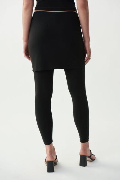 Women's Joseph Ribkoff | Legging with Skirting Inspired Layer | Black