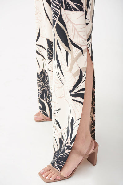 Women's Joseph Ribkoff | Flowing Tropical Wide Leg Pant | Beige