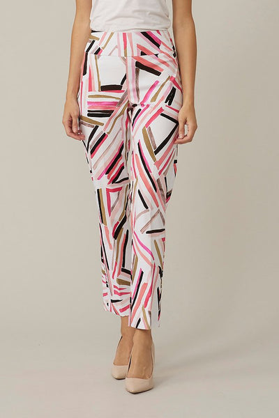 Women's Joseph Ribkoff | Cropped Abstract Print Pants | Vanilla Multi