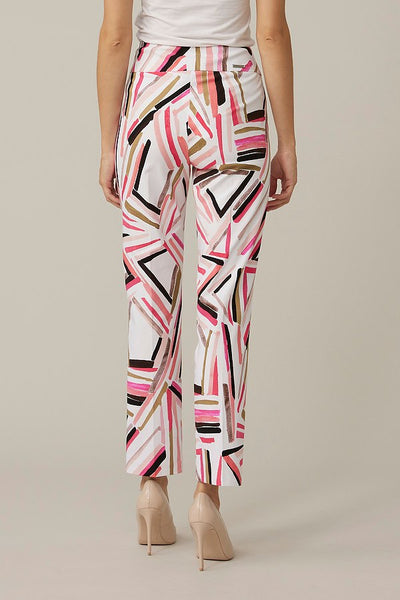 Women's Joseph Ribkoff | Cropped Abstract Print Pants | Vanilla Multi