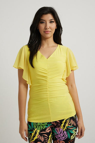 Women's Joseph Ribkoff | Butterfly Sleeve Fitted Top | Red