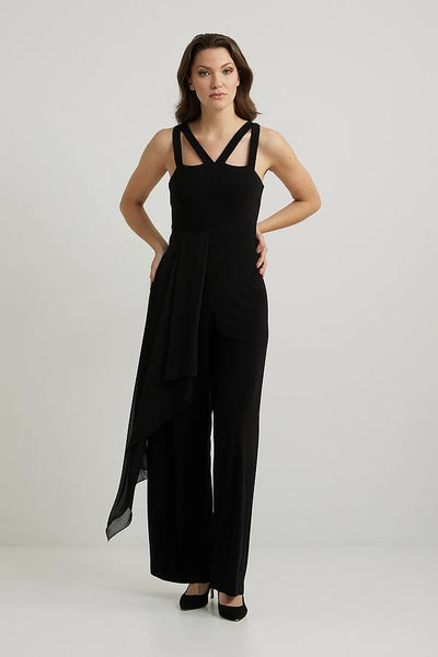 Women's Joseph Ribkoff | Sheer Overlay Jumpsuit | Black