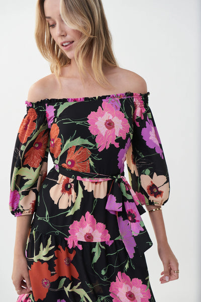 Women's Joseph Ribkoff | Botanique Floral Dress | Black Multi