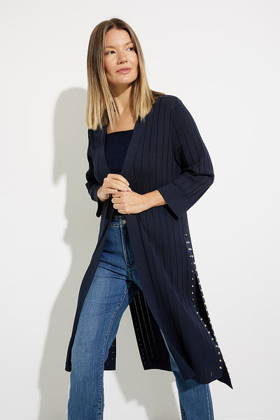 Women's Joseph Ribkoff | Studded Long Cardigan | Midnight Blue