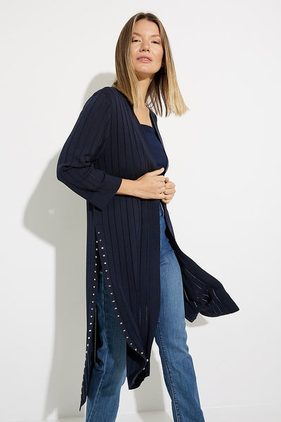 Women's Joseph Ribkoff | Studded Long Cardigan | Midnight Blue